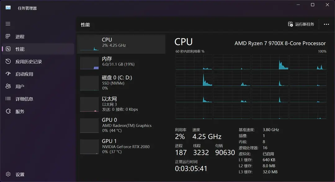 AMD R7 9700x + RTX 2080