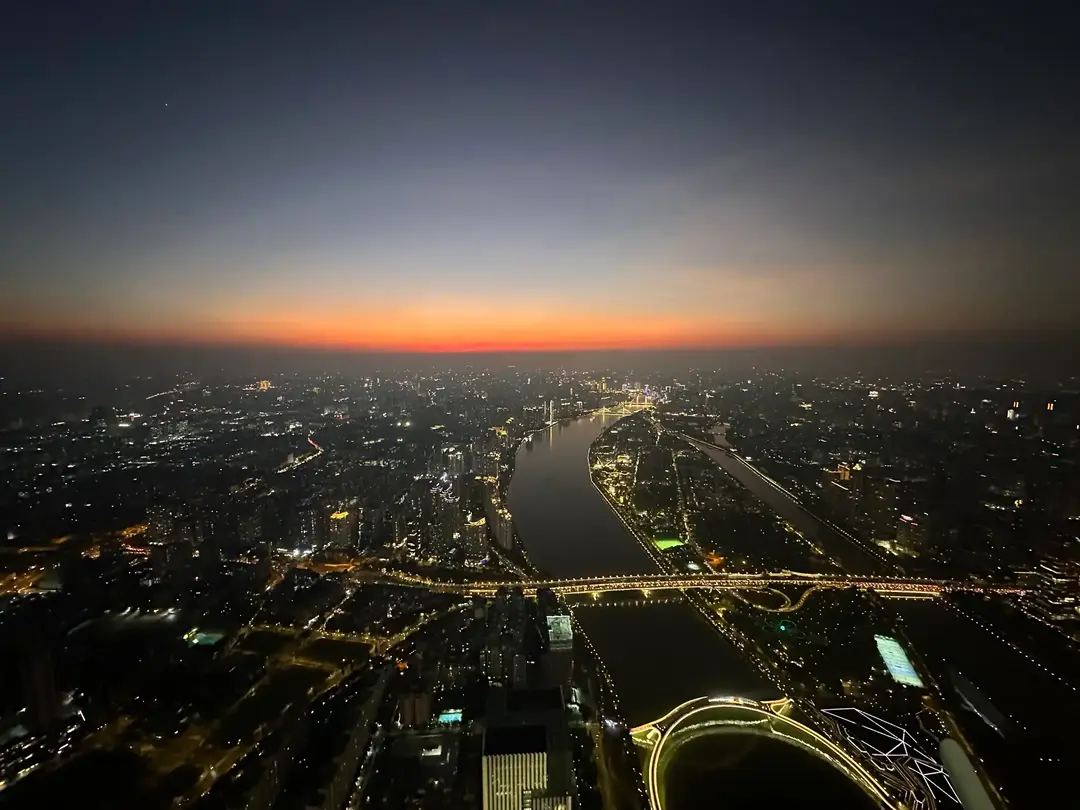 广州荔湾越秀夜景